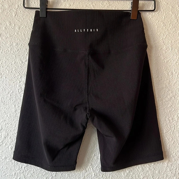 All Fenix Ribbed Black Biker Shorts Size Small - Picture 3 of 5